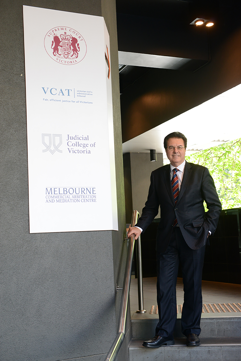 John Velos at the VCAT building in Melbourne